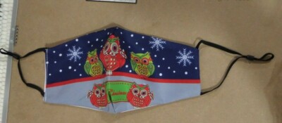 Christmas Face Mask~Owls 