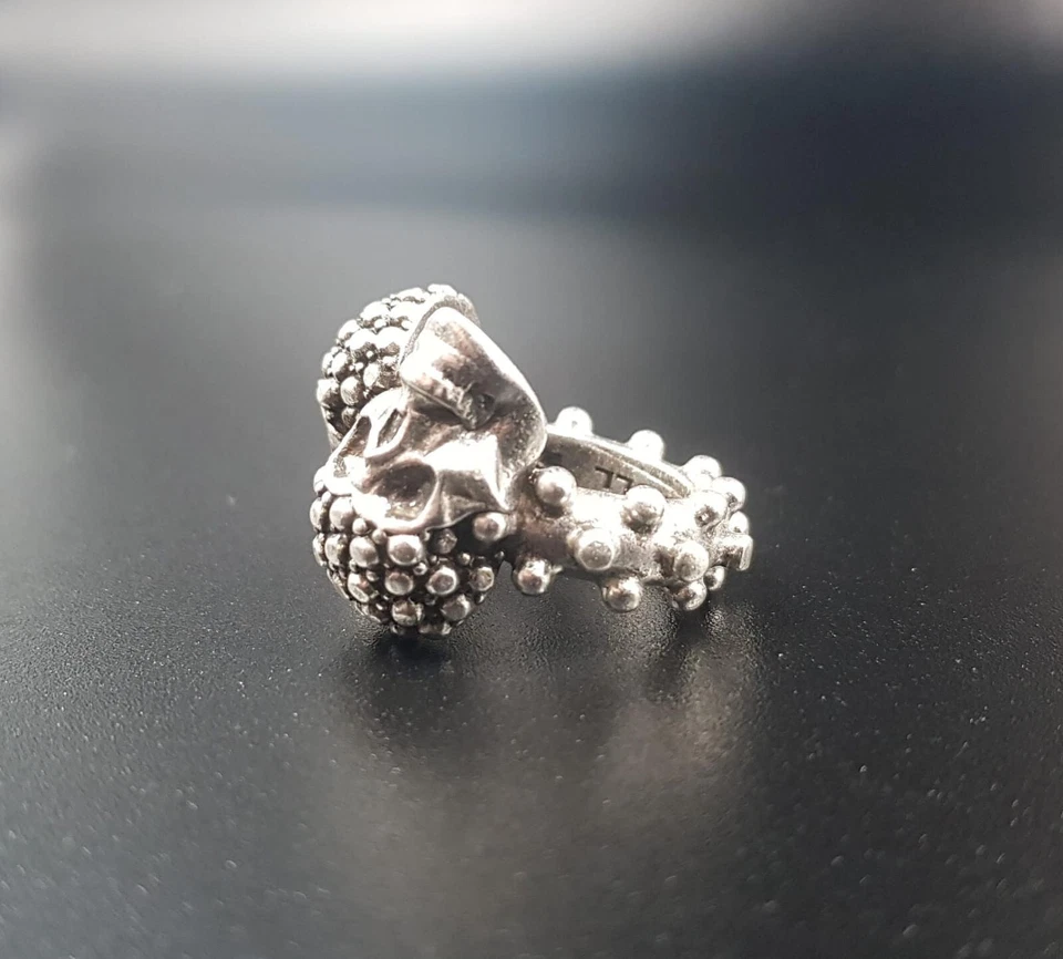 LOTTO 3 ANELLI PIETRO FERRANTE IN OTTONE FINITURA ARGENTO - Immagine 4 di 4