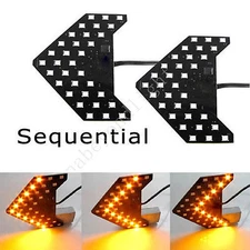 led Arrow light SMD Panel Rear View Sequential Side Mirror Signal turn bulb 2pcs