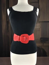 Retro Vintage Wide Stretch Waist Belt for Women – 3" Elastic Cinch Belt, cinch