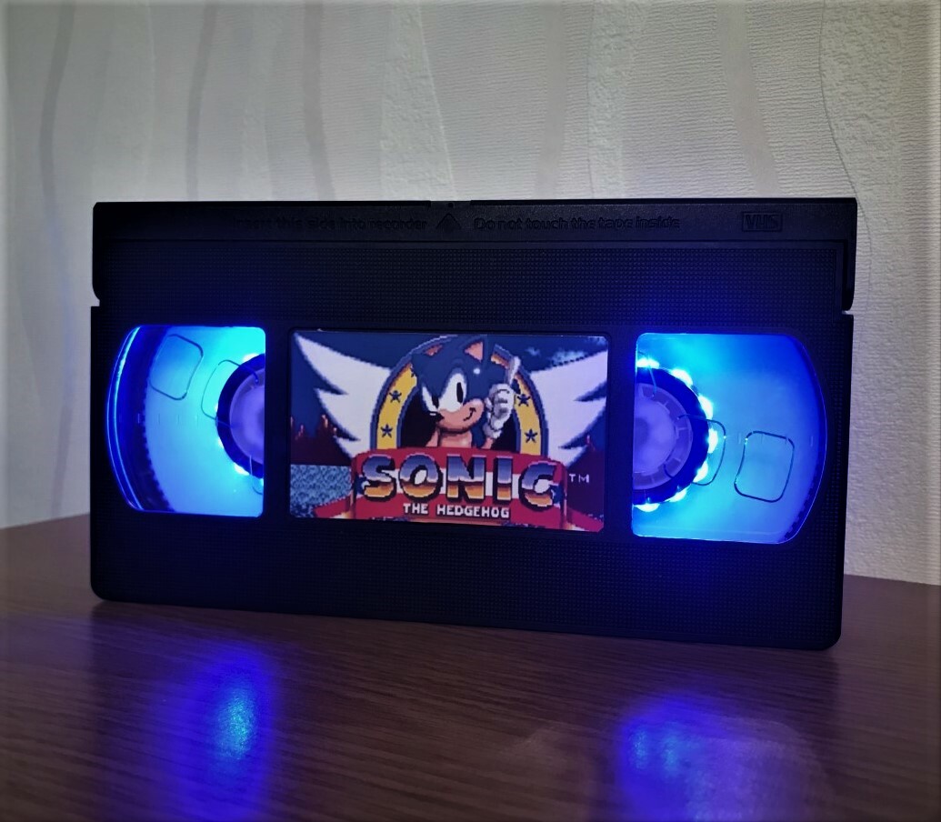 Sonic The Hedgehog Retro VHS Night Light, Sega Mega Drive