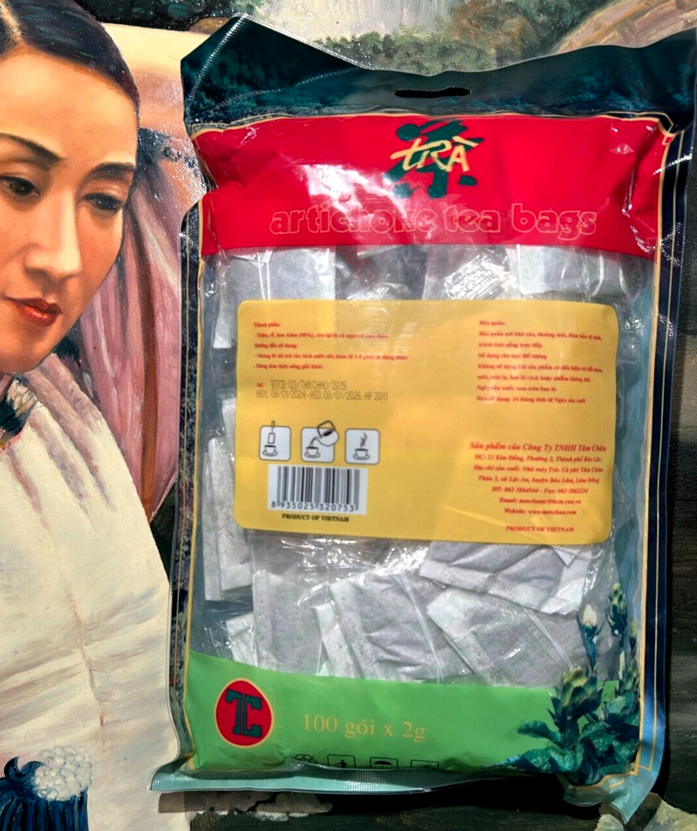 Delicious Caffeine Free 100 Bags Artichoke Herbal Tea Tam Chau