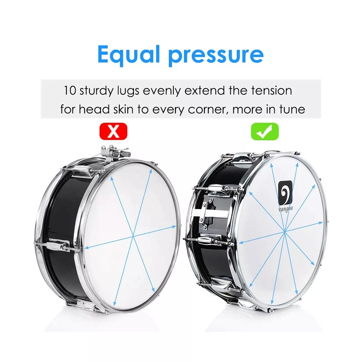 Vangoa cheap snare drum