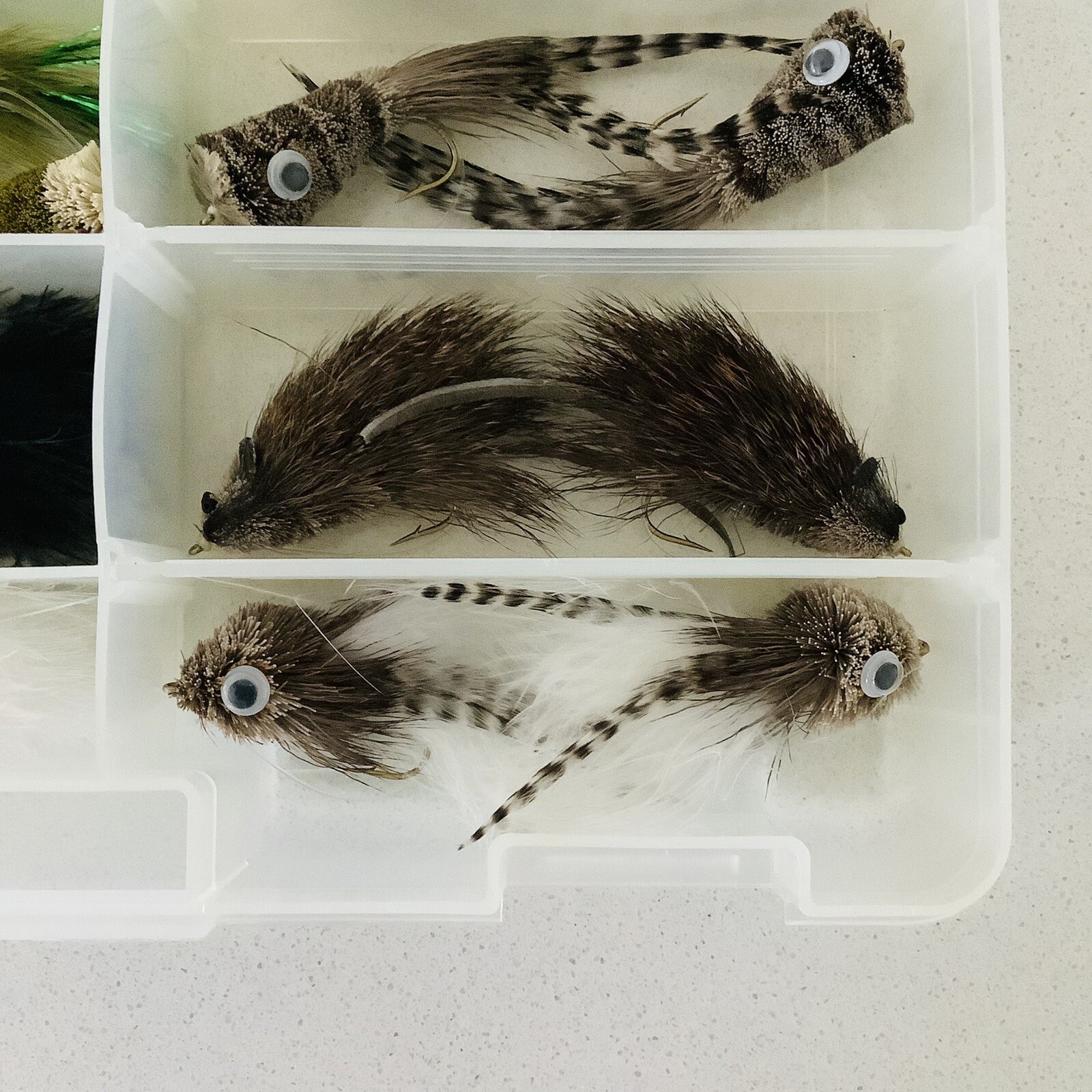 Bulk Lot Fly Fishing Flies, Bass Bugs, Poppers, Woolly Buggers With Tackle Box - Image 5