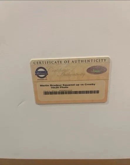 Autographed Martin Brodeur “Squared Up With Crosby” - Image 3 of 4