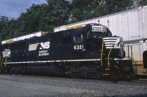 Railroad Slide Norfolk Southern 6321 Sd50 Locomotive Altoona Pa 10 Train Ebay