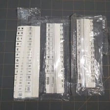 Clear Acetate Index Tabs Cut Your Own Post Fax Vintage 3/8" with Letters Numbers