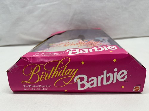 Vintage 1996 Mattel Birthday Barbie Doll Hispanic Brown Hair Balloon Gown #16000 - Picture 11 of 14