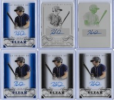 2016 Leaf Trinity HUDSON POTTS Clear Gray RC Auto Padres #24 Overall Pick