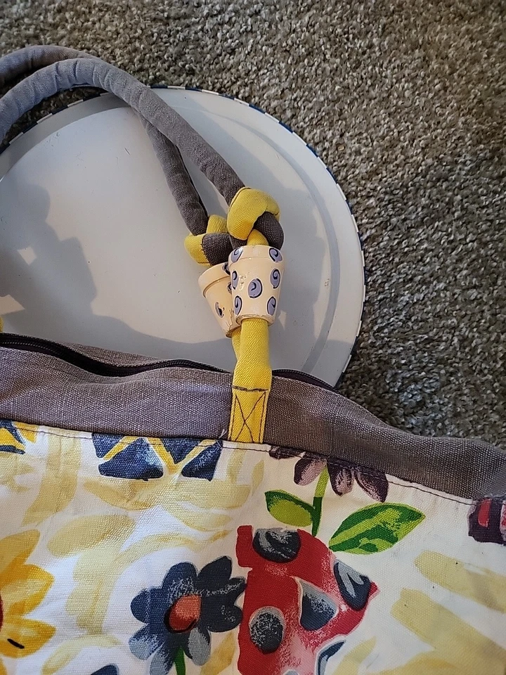 Bolso de Lona Grande Jumbo Sun N Sand Jardín Temático Macetas Playa Lona Foto 4 de 4