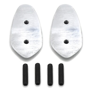 HTTMT Chrome Mirror Block Off Base Plates – Fits 1999-2009 Yamaha R6 YZF-R6
