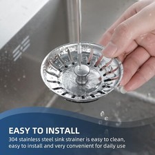 3 Pcs Kitchen Sink Strainer Plug 78mm, WINDALY  Sink Plug, Sink Stopper for Hole