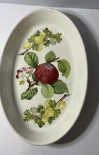 PORTMEIRION POMONA 14” OVAL BAKER Vintage Blossoms Baking Dish