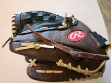 Rawlings RBG36BC 12.5" Leather Zero Shock Baseball Glove Left Hand Throw LHT