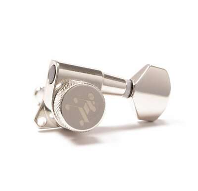 Genuine Tone Ninja 19:1 Locking Tuners, 6 Inline non-staggered set, Nickel