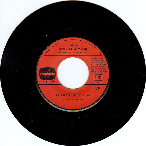 Colombia レコード Noël Colombier Psaume 127 7