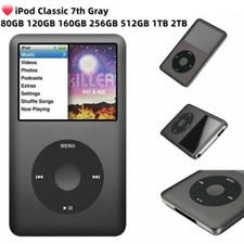 Apple iPod Classic 7th 160GB 256GB 512GB 1TB 2TB Gray MP4 Player, Latest Model