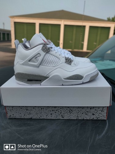 jordan 4 retro white fire red tech grey