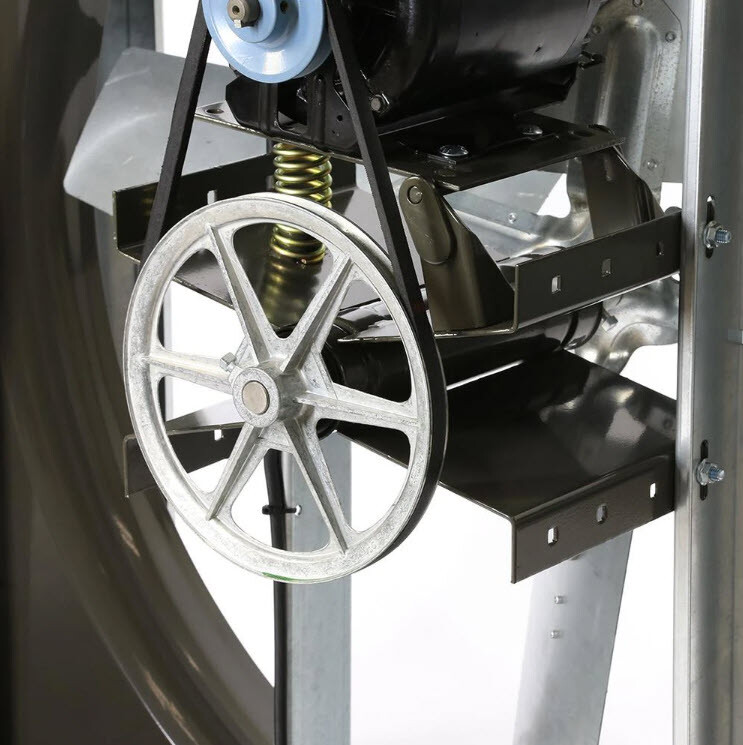 EXHAUST FAN Industrial Belt Drive 24" 1/2 Hp 230V 2 Speed