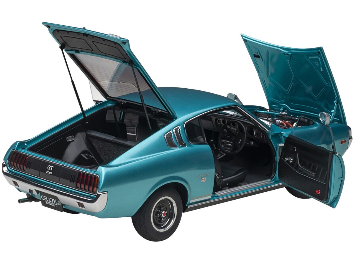 1/18 Toyota Celica Liftback 2000GT (RA25) RHD Turquoise 1973 Model
