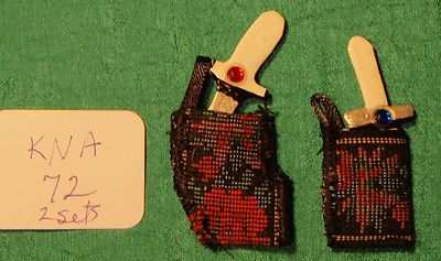 Miniature Sword & Dagger Red & Black Scabbards for 12'' fashion BJD doll KNA72
