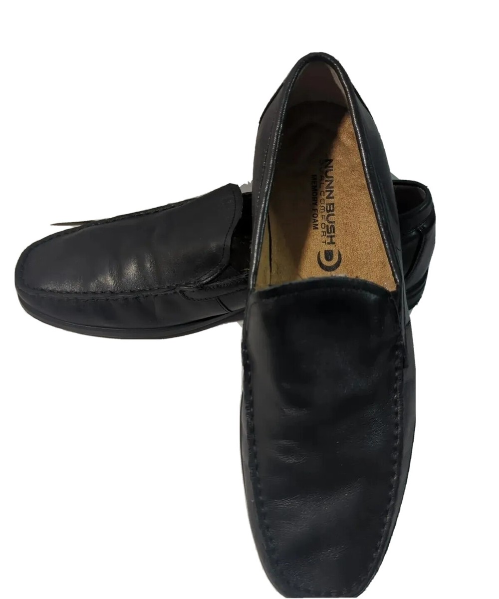 Nunn Bush Shoes Sz 8.5 M Square Toe Black Loafer Leather‎ Men Nunn Bush Men main image 2