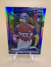 2022 Panini Elite Extra Edition Aspirations Blue /349 Francely Silverio #188