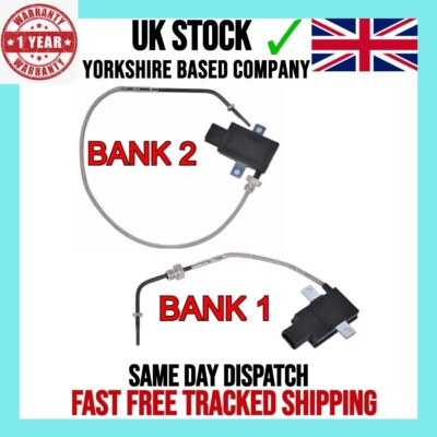 2x BANK 1 & 2 EXHAUST GAS TEMPERATURE SENSOR FOR CONTINENTAL FLYING SPUR 6.0 W12