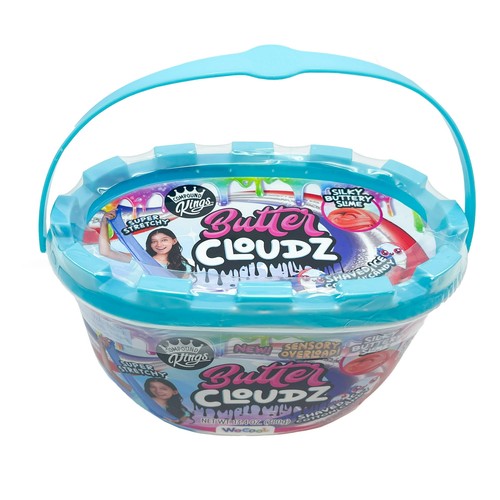 Compound Kings Shaved Ice Scented Cloud Butter Slime Red White and Blue Colored