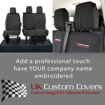 TOYOTA PROACE 2016 ONWARDS TAILORED FRONT SEAT COVERS INC EMBROIDERY 294 BEM