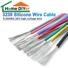 3239Flexible Soft Silicone Wire Cable 8-30AWG 3KV high voltage wire