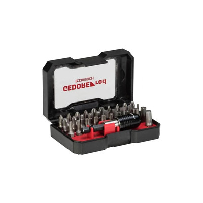 Gedore rot R33005031 32-teiliges Schraubendreher-Bit-Set & Halter Sechskant PZ PH Torx-Nut