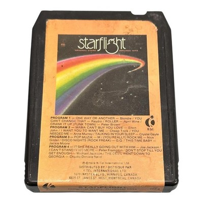 Vintage 1979 Various Artists 8-Track Starflight Original Hits