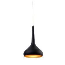 FirstLight Bar LED Pendant Hanging Light Black Exterior Gold Interior BNIB