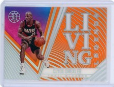 2020-21 Panini Illusions Clyde Drexler #16 Living Legends Orange