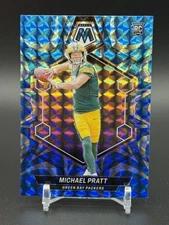 2024 Panini Mosaic MICHAEL PRATT Rookie #400 Reactive Blue Prizm Packers