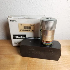 Parker F800S Colorflow Inline Flow Control Valve, 1/2” NPT, 5000PSI, 15Gpm