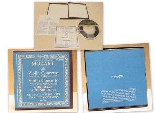 Mozart Concertos Barclay Crocker 7.5 ips Dolby 4Track Reel to Reel Tape U SELECT - Foto 4 di 23