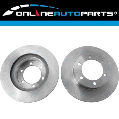2 Front Disc Brake Rotors for Toyota Landcruiser Prado KZJ95 RZJ95