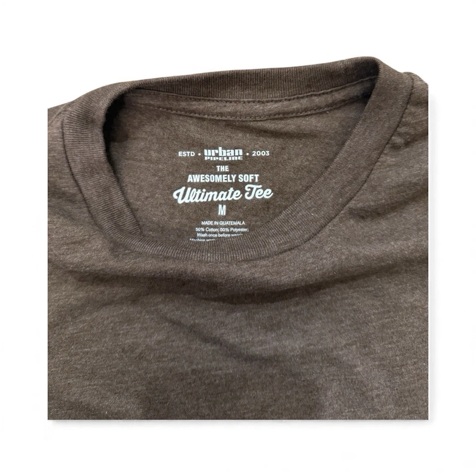 Urban Pipeline Boys Ultimate Tee Size Medium Brown Short Sleeve T Shirt - Image 2 of 3