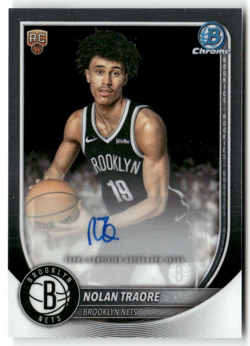 2025-26 Bowman #BCA-NT Nolan Traore Chrome Autographs
