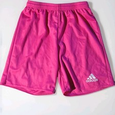 ADIDAS Aeroready Youth Shorts Size Large 13-14 Pink Athletic Soccer Gym NWOT
