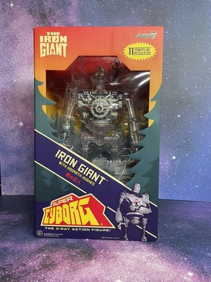 2024 Super7 THE IRON GIANT w/HOGARTH Super Cyborg CLEAR/X-RAY 11'' Figure NEW