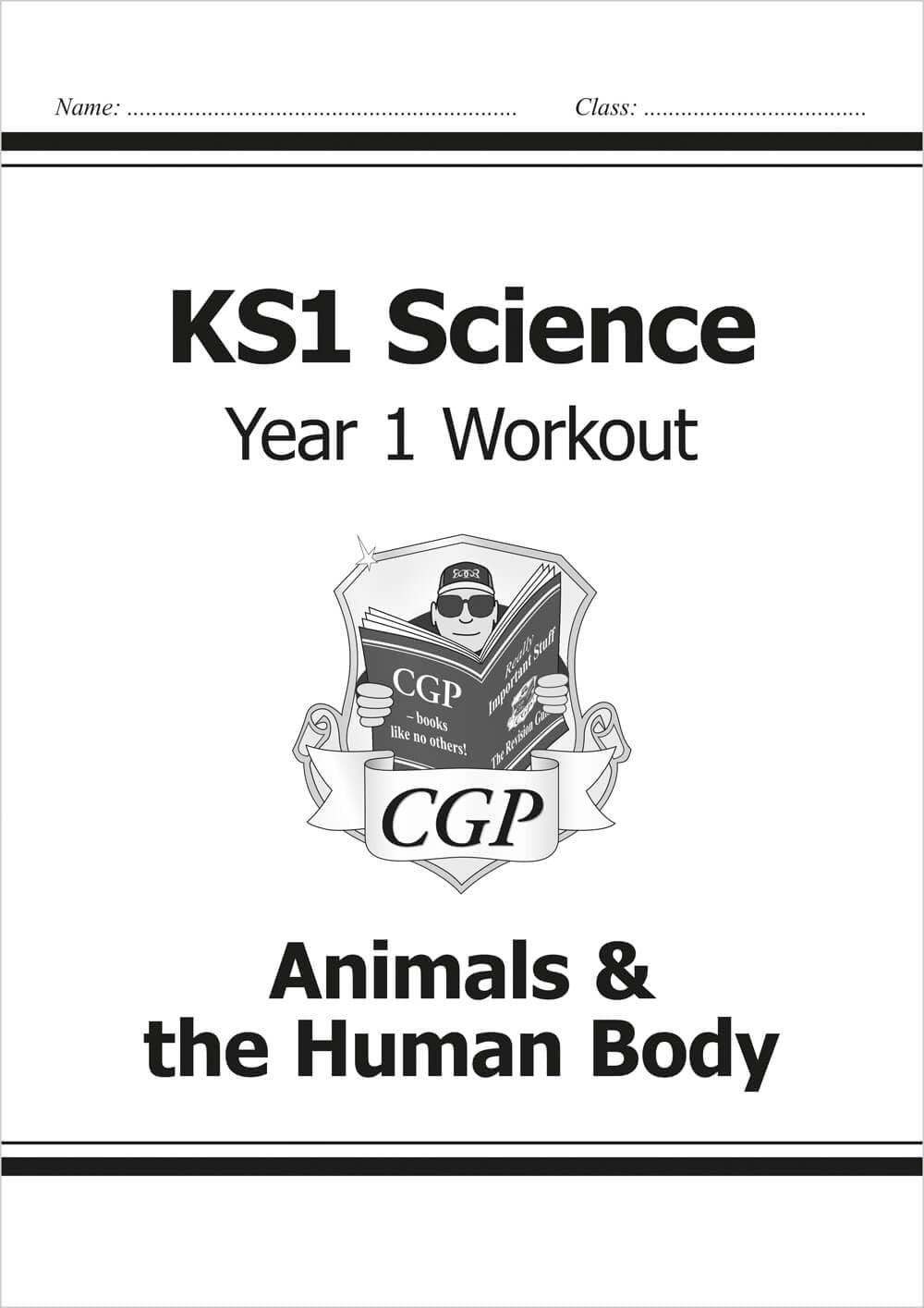 CGP KS1 Science Year 1 Workout Animals Human Body Paperback Workbook - Image 3