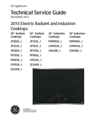 GE PHP9030SJ2SS PHP9036DJ2BB COOKTOP Service/Repair Manual BOOK & PDF