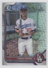 2022 Bowman Chrome Prospects Mega Box Mojo Refractor Samuel Munoz #BCP-161 0s4r