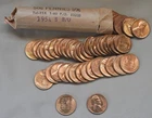 1954 S UNCIRCULATED ROLL CENTS- NICE OLD ROLL!