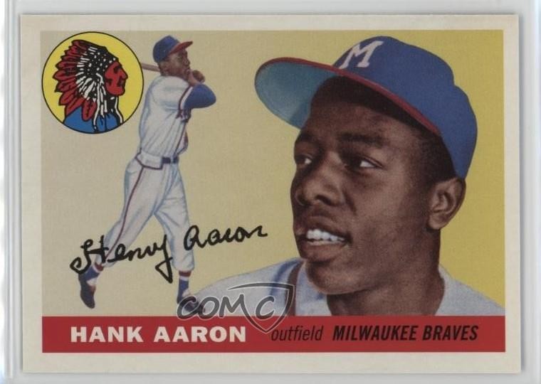 2019 Topps Iconic Card Reprints Hank Aaron #ICR-46 HOF 12yr