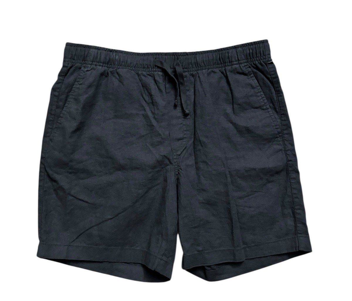 NEW Old Navy Shorts Mens Size Medium Panther Black Linen Jogger 6