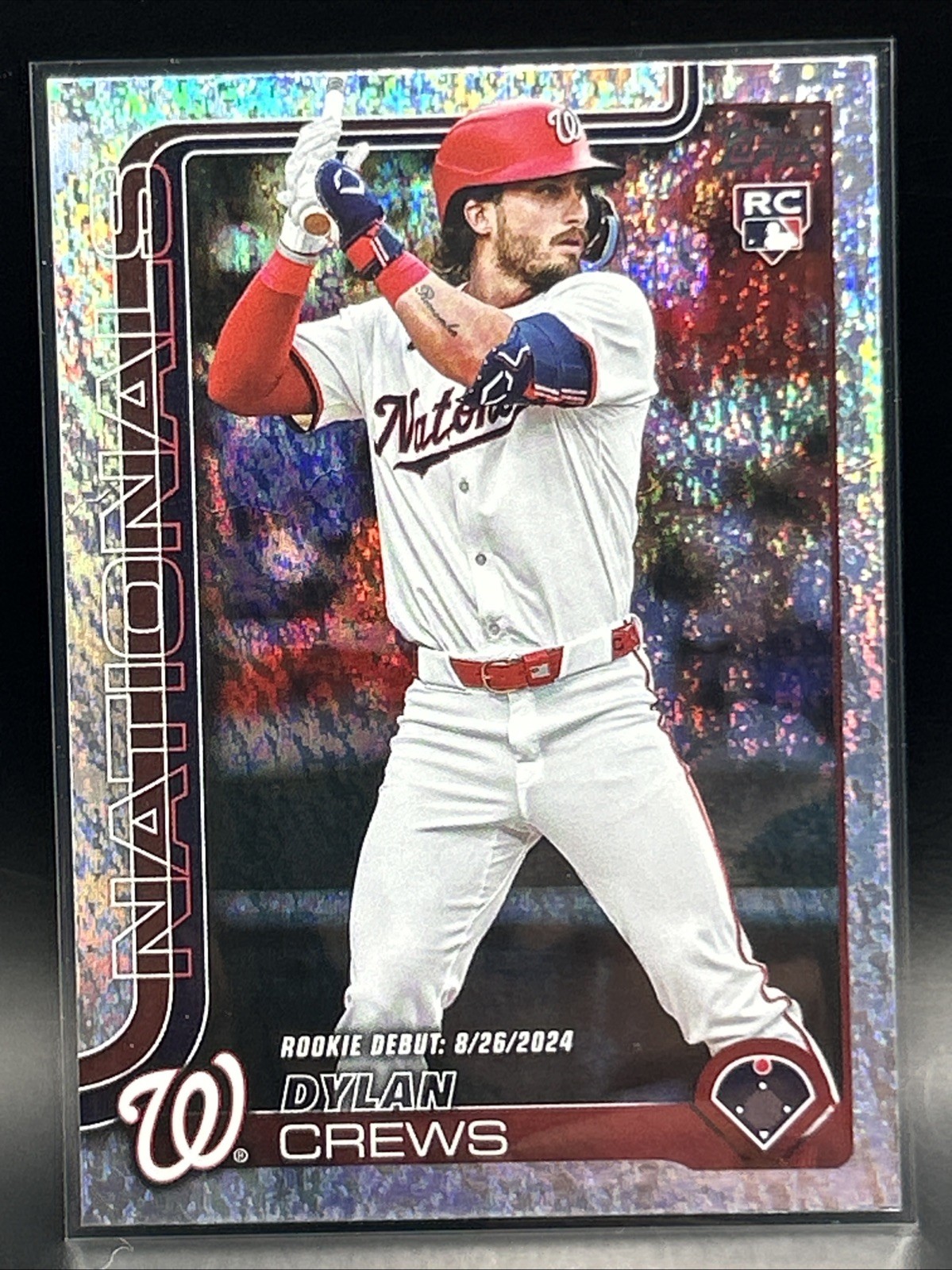 Dylan Crews 2025 Topps Update Rookie Debut RC #US223 Sandglitter - Nationals